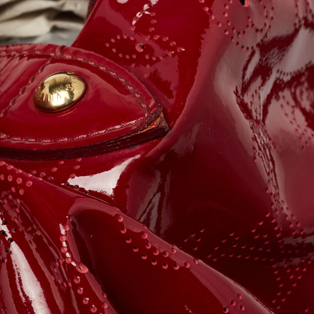 LOUIS VUITTON Cerise Mahina Patent Leather Surya XL Bag - Picture 6 of 9